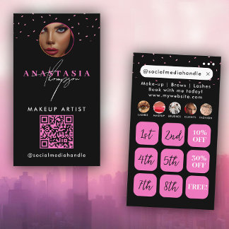 Beaux ongles médias sociaux Black Rose Cartes de f