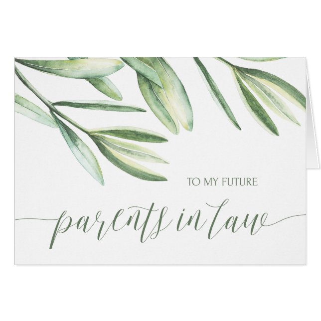 Beaux-parents de verdure sur ma carte de jour du (Devant horizontal)