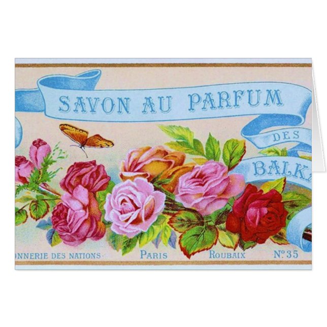 Beaux roses vintages (Devant horizontal)