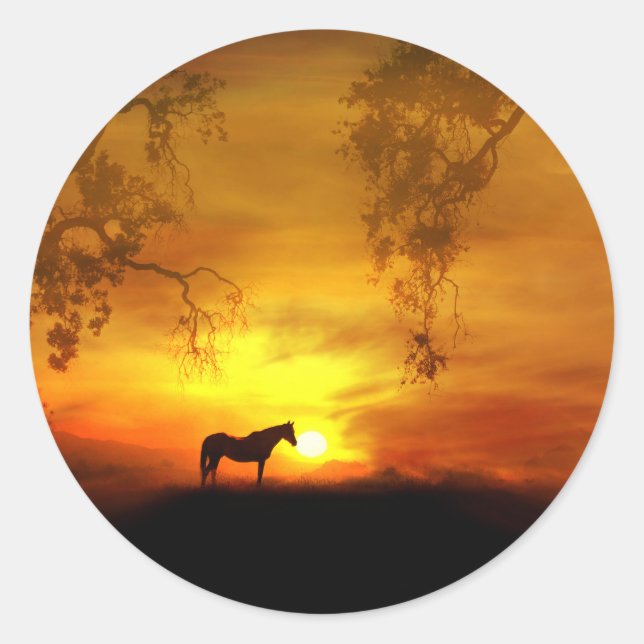 Beaux Stickers d'Art Cheval (Devant)