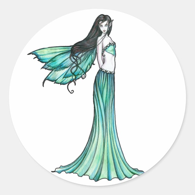 Beaux Stickers de Fée Verte par Molly Harrison (Devant)