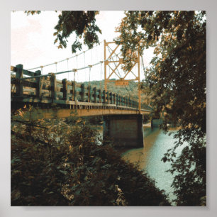 beaver bridge in eureka springs poster