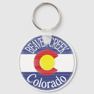 Beaver Creek Colorado Circle Flag Schlüsselanhänge Schlüsselanhänger