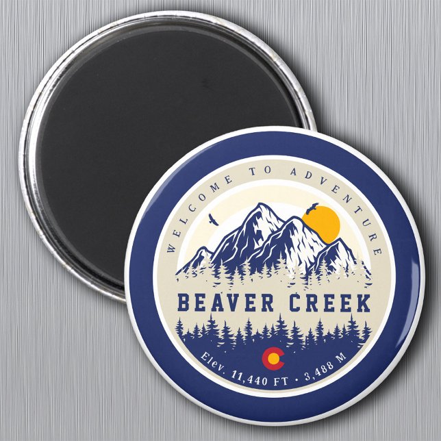 Beaver Creek Colorado Flag Berg Souvenir Magnet (Von Creator hochgeladen)