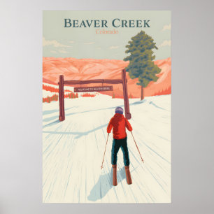 Beaver Creek Colorado Skigebiet Reiseplakat Poster