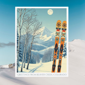 Beaver Creek Colorado Skiurlaub Postkarte