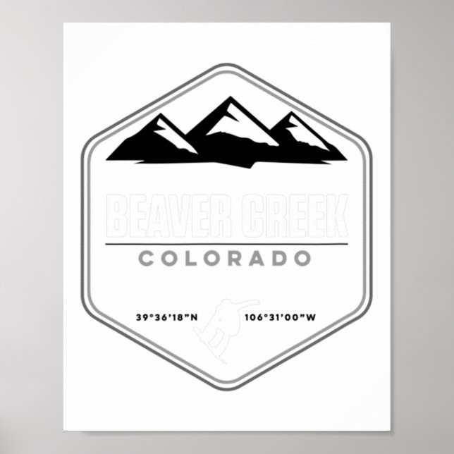 Beaver Creek Colorado Snowboard Poster (Vorne)