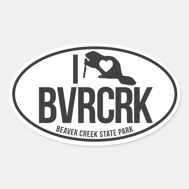 Beaver Creek Staat Park Oval Aufkleber (Vorderseite)