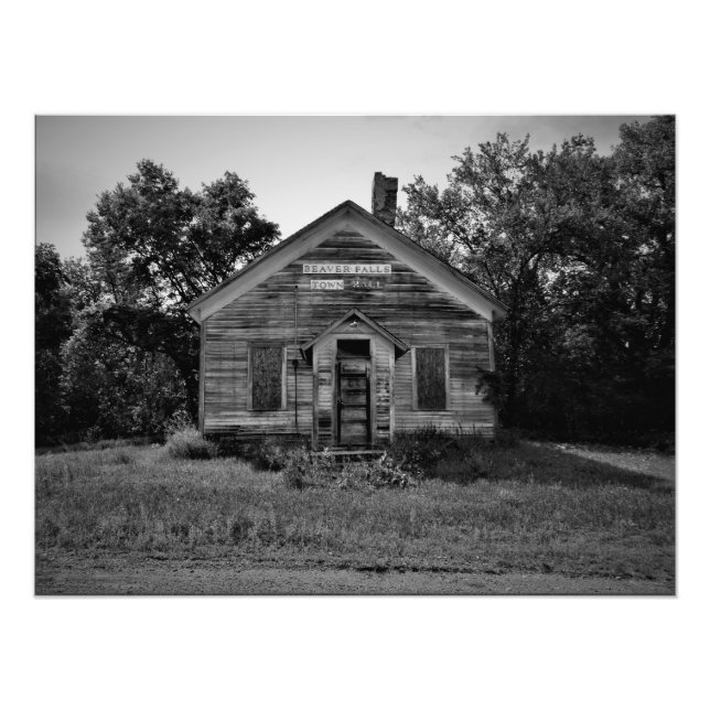 "Beaver Falls Town Hall" Fotodruck (Vorne)