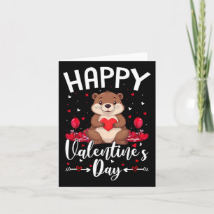 Beaver Happy Valentines Day Liebe Ristorante della Karte