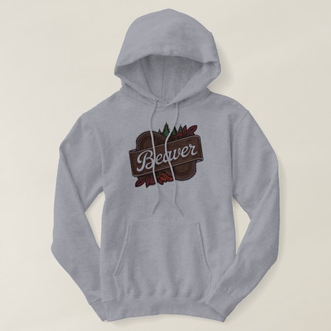 Beaver Hoodie Woodland Wander Sweatshirt (Design vorne)