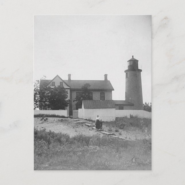 Beaver Island Head Lighthouse Postkarte (Vorderseite)