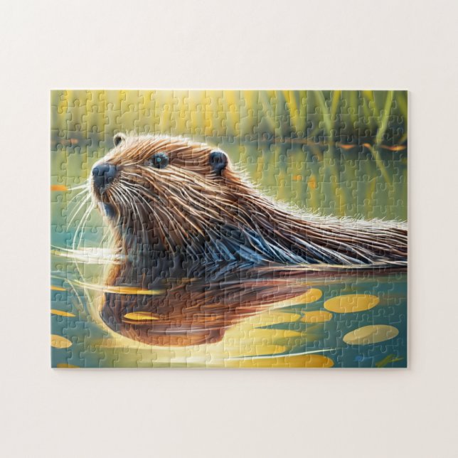 Beaver Jigsaw Puzzles peinture numérique (Horizontal)
