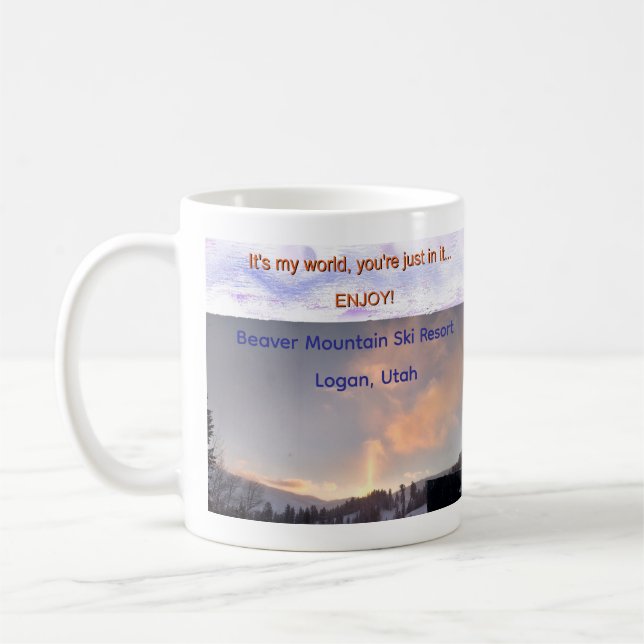 Beaver Mountain Ski Resort Mug Kaffeetasse (Links)