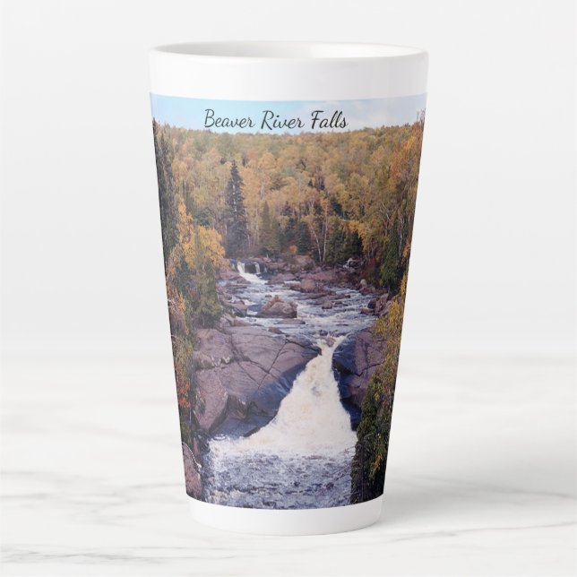 Beaver River Falls latte Tasse (Vorderseite)