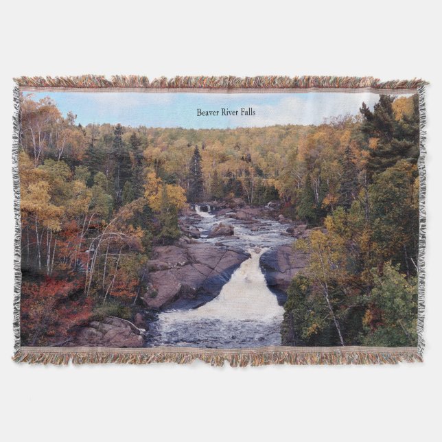 Beaver River Falls werfen Decke (Vorderseite)