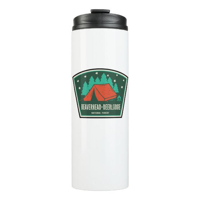 Beaverhead Deerlodge National Forest Camping Thermosbecher (Vorderseite)