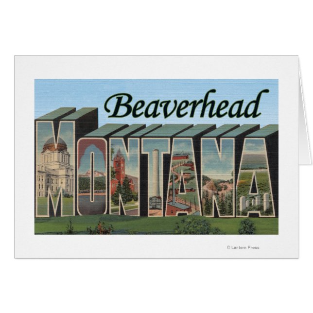 Beaverhead, Montana - Scènes de grandes lettres (Devant horizontal)