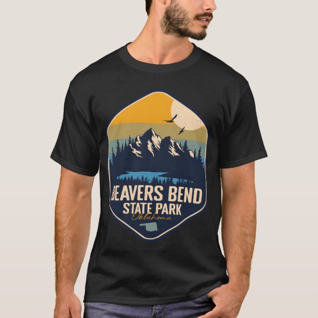 Beavers Bend State Park Oklahoma OK Retro Camping  T-Shirt (Vorderseite)