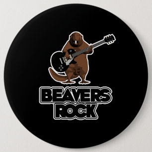 Beavers Rock Button