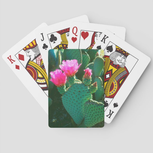 Beavertail Kaktus-Blumen Spielkarten (Rückseite)