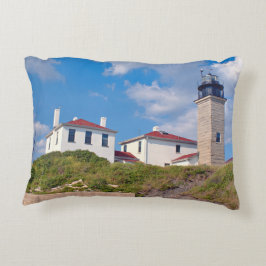 Beavertail Leuchtturm, Rhode Island Akzent-Kissen Dekokissen