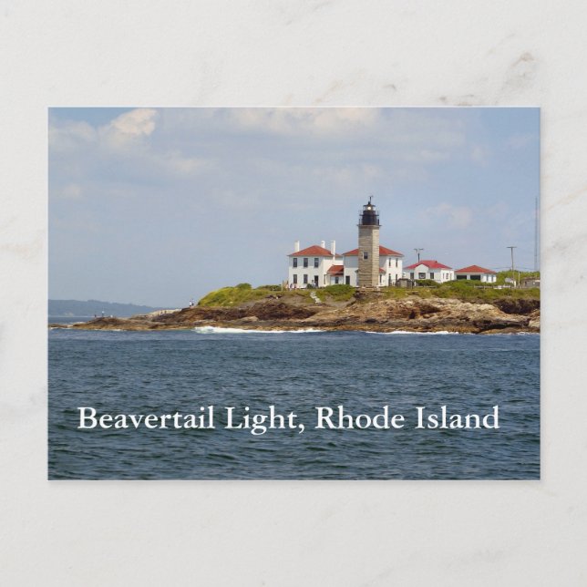 Beavertail Light, Rhode Island Postcard Postkarte (Vorderseite)