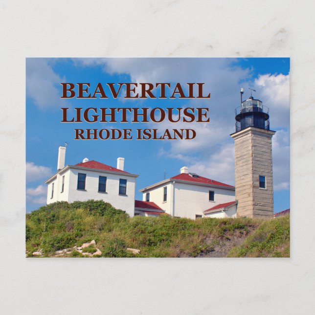 Beavertail Lighthouse, Rhode Island Carte postale (Devant)