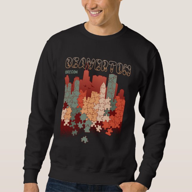Beaverton In Oregon Travel Souvenir Sweatshirt (Vorderseite)
