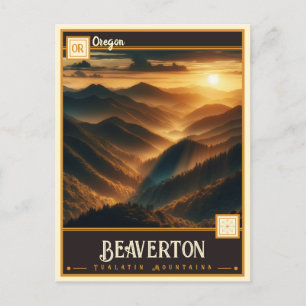 Beaverton, Oregon VINTAG Postkarte