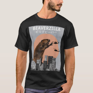 Beaverzilla Biber Lustig T-Shirt