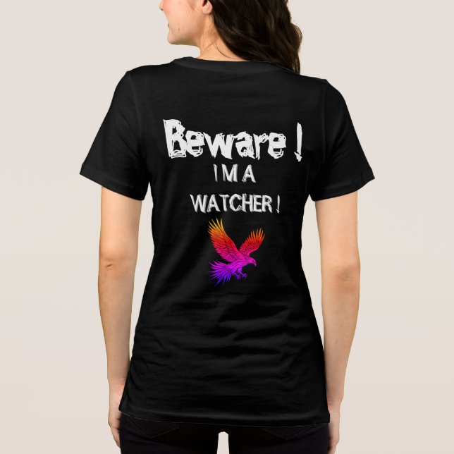 BEAWARE ICH BIN EINE WASCHE Tri-Blend SHIRT (Rückseite)