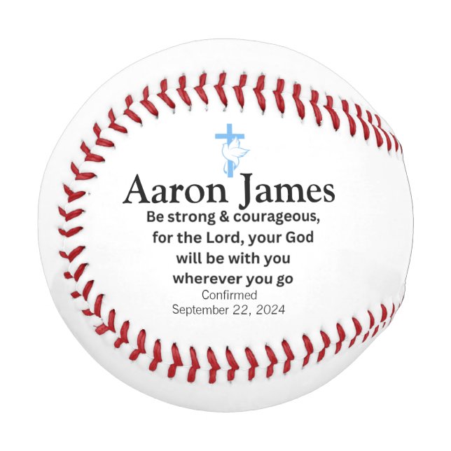 Beballgeschenke für Jungen bestätigen Baseball (Vorderseite Links)