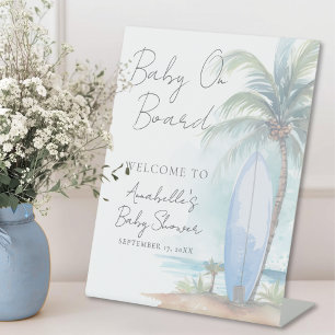 Bébé à Bord Panneau de Bienvenue Baby Shower Plage
