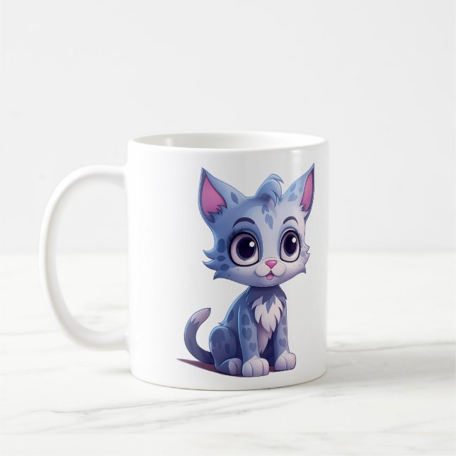 Bébé adorable mignonne Animaux Café Mug (Gauche)