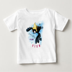 Bébé amusant T-shirt Crow volant à l'envers vers l