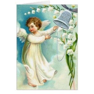 Bébé Ange Avec Cloche Bleue