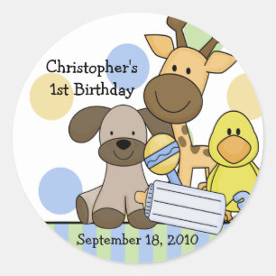 Bébé Animaux Baby shower Sticker