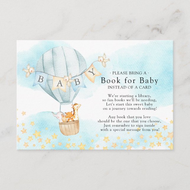 Bébé Animaux Balloon Livre de la carte bébé (Devant)