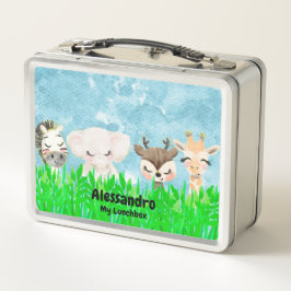 Bébé Animaux Métal Lunchbox