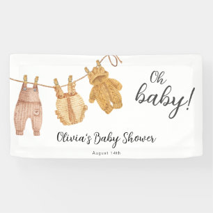 Bébé Bannière de Baby shower neutre entre les sexe