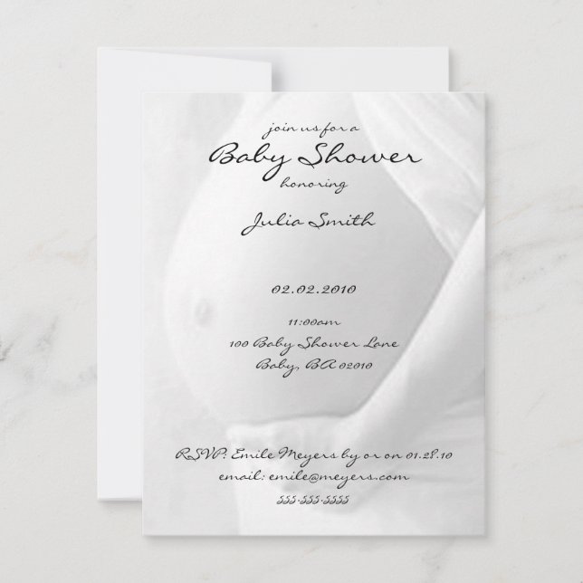 Bébé Bébé Bébé Invitation à la douche (Devant)