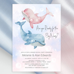 Bébé Beluga baleine Genre Reveil Party Invitation