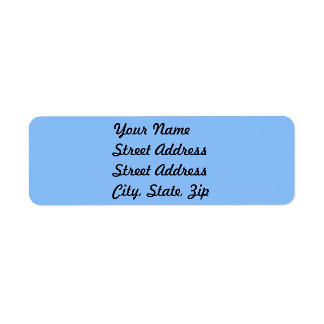 Bébé Bleu Adresse de retour Sticker (Devant)