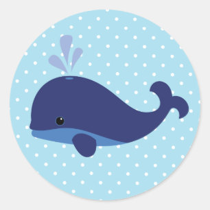 Bébé Bleu Baleine Sticker