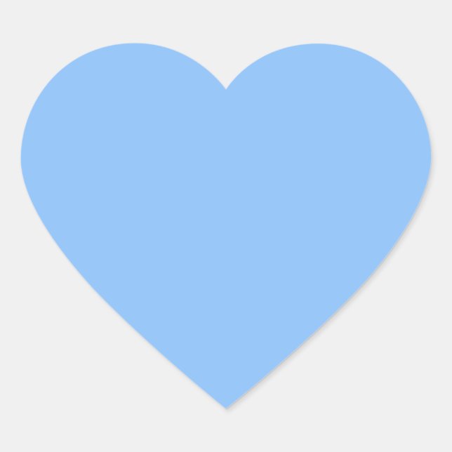 Bébé Bleu Coeur Sticker (Devant)
