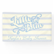 Bébé, bleu de Little Boy, bannière de baby shower