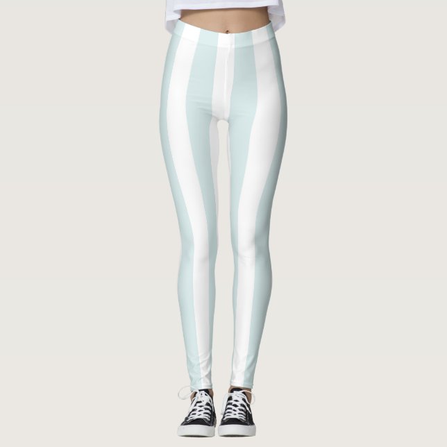Bébé Bleu et Blancs Leggings (Devant)
