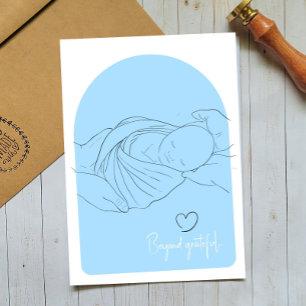 Bébé bleu IVF Fertility Doctor Carte de remercieme