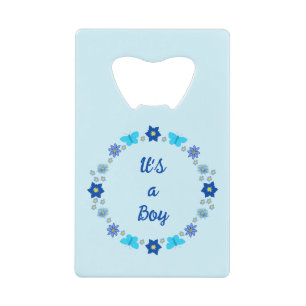 Bébé bleu Papillons et fleurs personnalisés